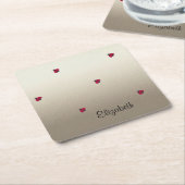 Schattige stut, luibugs, lumier-persoonlijk kartonnen onderzetters (Schuin)