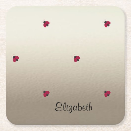 Schattige stut, luibugs, lumier-persoonlijk kartonnen onderzetters (Voorkant)