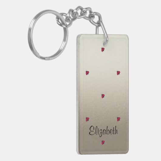 Schattige stut, luibugs, lumier-persoonlijk sleutelhanger (Voorkant Links)