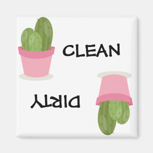 Schattige succulent cactus schoon vies magneet