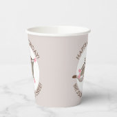 Schattige Sugar Glider Gepersonaliseerde cartoon V Papieren Bekers (Links)