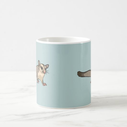 Schattige Sugar Glider mok Blauw (Center)