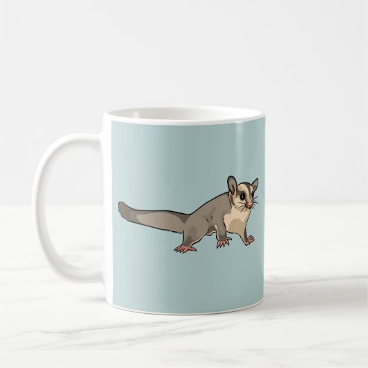 Schattige Sugar Glider mok Blauw (Links)