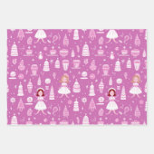 Schattige Sugar Plum Christmas Inpakpapier Vel (Voorkant 2)