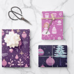 Schattige Sugar Plum Christmas Inpakpapier Vel<br><div class="desc">Verpakking Papiervellen Schattige Sugar Plum Kerst/Feestelijk/Uniek/Feestdagen</div>