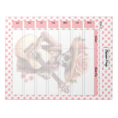 Schattige Sugar Skull Dinner Meal Prep Notitieblok (Voorkant)