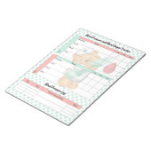 Schattige Suiker Beer- Bloedsuiker en bloeddruk Notitieblok (Schuin)