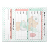 Schattige Suiker Beer- Bloedsuiker en bloeddruk Notitieblok (Voorkant)