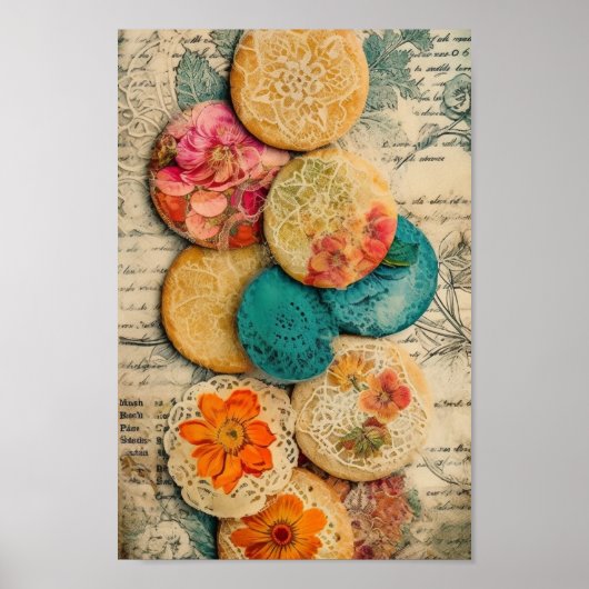 Schattige suiker koekjes poster (Voorkant)