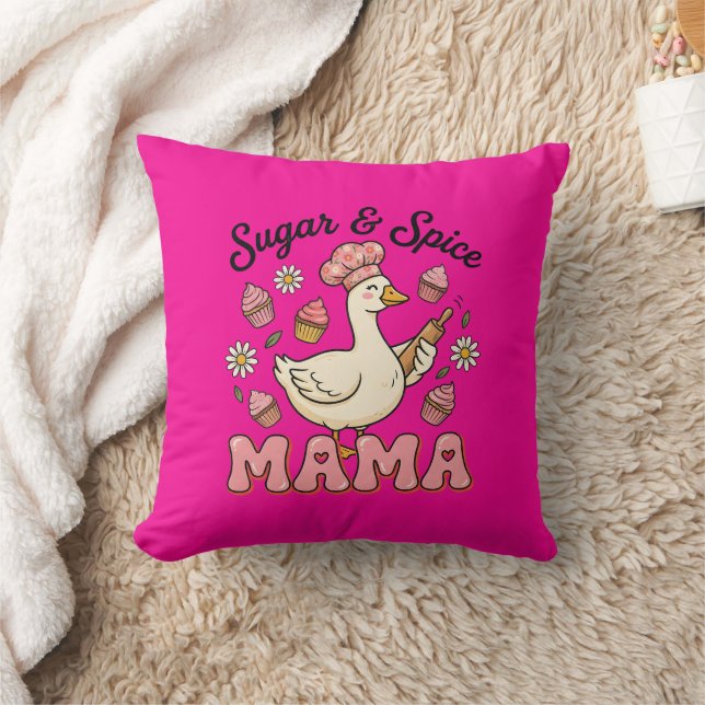 Schattige suiker kruiden Mama gans  Kussen (Deken)