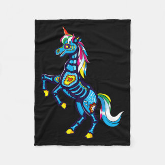 Schattige Suiker Schedel Mexicaanse Eenhoorn Hallo Fleece Deken