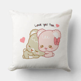 Schattige suikerbolletjes kussen