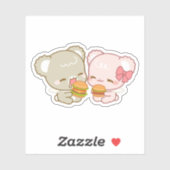 Schattige suikerbolletjes sticker (Vel)