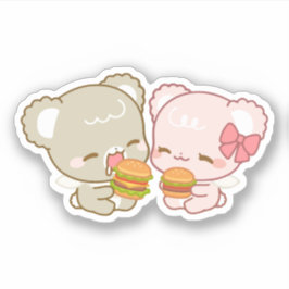 Schattige suikerbolletjes sticker