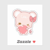 Schattige suikerbolletjes sticker (Vel)