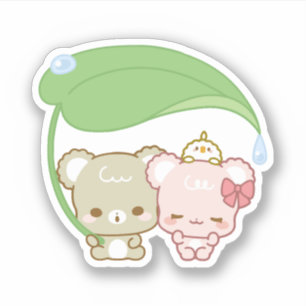 Schattige suikerbolletjes sticker