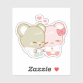 Schattige suikerbolletjes sticker (Vel)