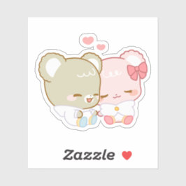 Schattige suikerbolletjes sticker