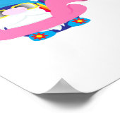 Schattige Summer Gnomes Funny Beach Poster (Hoek)