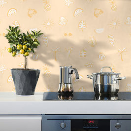 Schattige Summer Love Beach Fun Behang