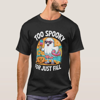 Schattige Summerween Geest Grappig Strand Hallowee T-shirt