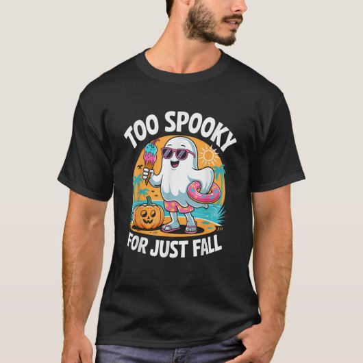 Schattige Summerween Geest Grappig Strand Hallowee T-shirt (Voorkant)