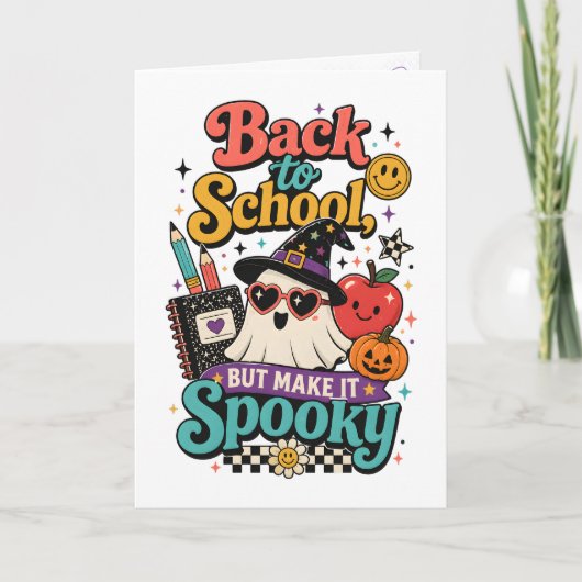 Schattige Summerween Leraar Terug naar School Grie Kaart (Voorkant)