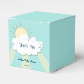 Schattige Sun Sunburst-Baby shower Bedankdoosjes (Voorkant Zijde)