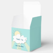 Schattige Sun Sunburst-Baby shower Bedankdoosjes (Geopend)