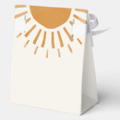Schattige Sunshine Boho Baby shower Bedankdoosjes (Achterkant)