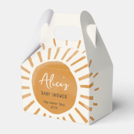 Schattige Sunshine Boho Baby shower Bedankdoosjes