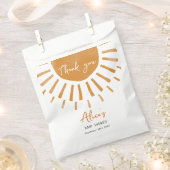 Schattige Sunshine Boho Baby shower Bedankzakje (Geknipt)