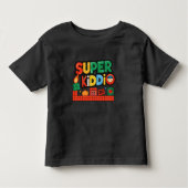 Schattige Super Kiddio kleurrijke kunst voor kinde Kinder Shirts (Voorkant)
