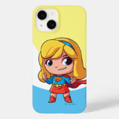 Schattige Supergirl Stance Case-Mate iPhone Case (Achterkant)