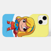 Schattige Supergirl Stance Case-Mate iPhone Case (Achterkant (horizontaal))