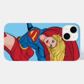 Schattige Supergirl Stance Case-Mate iPhone Case (Achterkant (horizontaal))