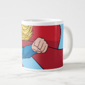 Schattige Supergirl Stance Grote Koffiekop (Voorkant rechts)