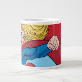Schattige Supergirl Stance Grote Koffiekop (Voorkant)