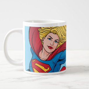 Schattige Supergirl Stance Grote Koffiekop