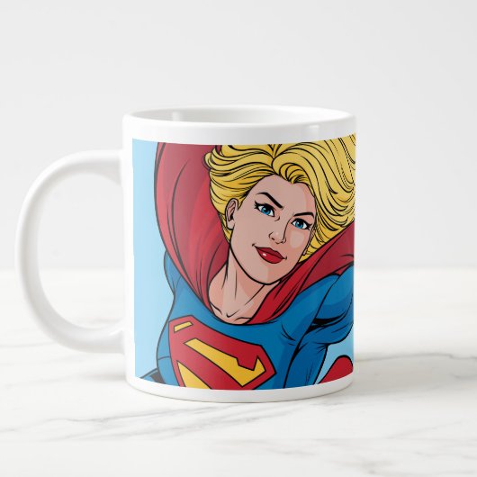 Schattige Supergirl Stance Grote Koffiekop (Links)