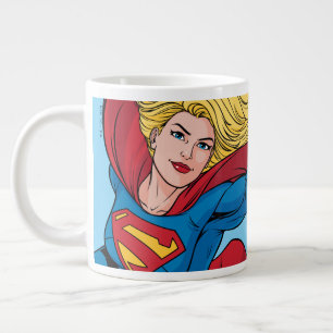 Schattige Supergirl Stance Grote Koffiekop