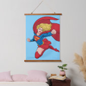 Schattige Supergirl Stance Hangend Wandkleed (Slaapkamer)