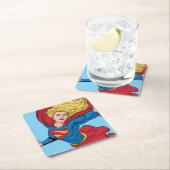 Schattige Supergirl Stance Kartonnen Onderzetters (Insitu)