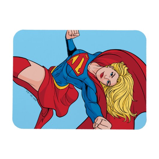 Schattige Supergirl Stance Magneet (Horizontaal)