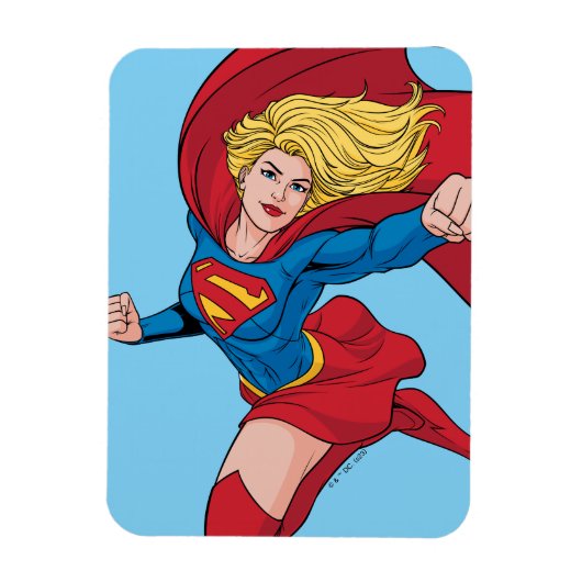 Schattige Supergirl Stance Magneet (Verticaal)