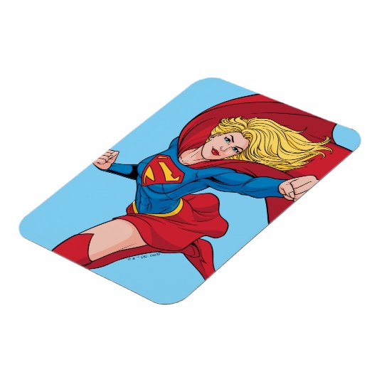 Schattige Supergirl Stance Magneet (Linkerzijde)