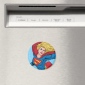 Schattige Supergirl Stance Magneet (Insitu (Vaatwasser))