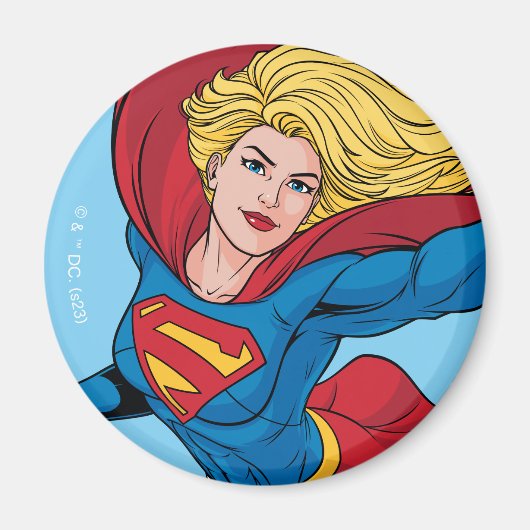Schattige Supergirl Stance Magneet (Voorkant)