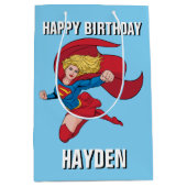Schattige Supergirl Stance Medium Cadeauzakje (Voorkant)
