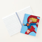 Schattige Supergirl Stance Notitieboek (Binnen)